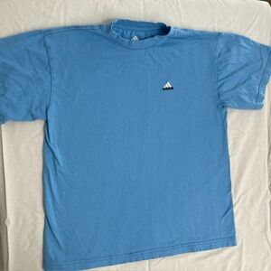 Vintage Adidas Small‎ Logo Blue T Shirt Size Medium
